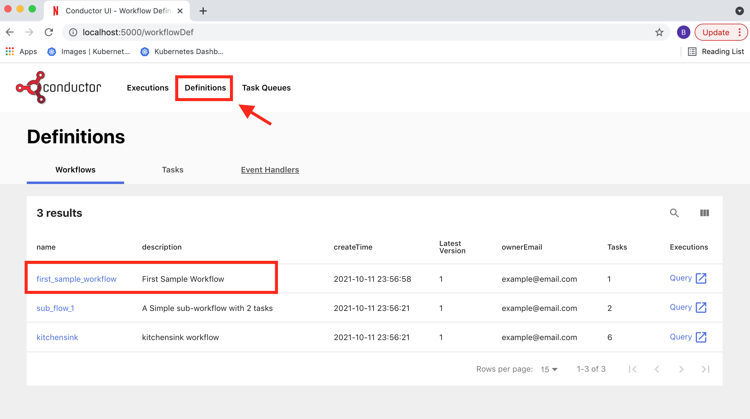 Conductor UI - Workflow Definition